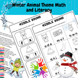 Winter Animal Theme Math and Literacy