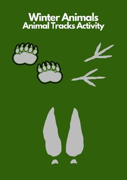 Preview of Winter Animal Tracks Activity - Real Animal Photos - Montessori Aligned