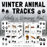 Winter Animal Tracks Activity & Scavenger Hunt