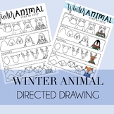 Winter Animal in Sweaters Directed Drawing Step By Step