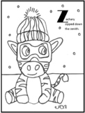 Winter Animals A to Z Coloring Book