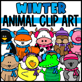 Winter Animals Clip Art