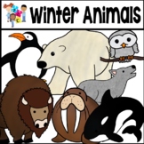 Winter Animals Clipart Set