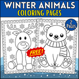 Winter Animals Coloring Pages - Fun and Educational Activi