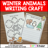 Winter Animals Cut-and-Glue Writing