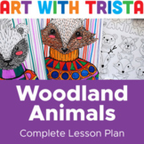 Winter Animals In Sweaters Art Lesson Inspired by Indi Mav