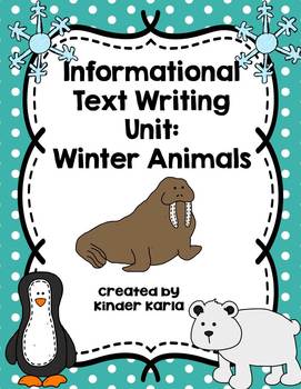 Preview of Winter Animals: Informational Text Writing