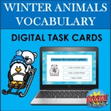 Winter Animals Vocabulary BOOM CARDS