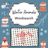 Winter Animals Wordsearch Vocabulary Activity Worksheet