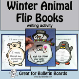 Winter Animals and Snowman Writing Activity Flip Books