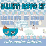 Winter Arctic Animals Cute Snow Bulletin Board