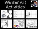 Winter Art Activities, Art Elements/ Grid Drawing/ Symmetr