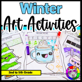 Winter Art Lesson Activity Booklet, Winter Activities, Worksheets