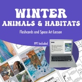 Winter Art Lesson Animals and Habitats Using Space in Art