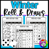 Winter Art Lessons, Roll and Draw Activities and Directed 