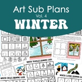 Winter Art Lessons and Handouts for Subs or Early Finishers