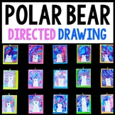 Winter Art - Polar Bear Directed Drawing - Reading Comprehension