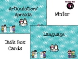 Winter Artic & Language Task Box Cards 