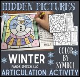 Winter Articulation Color by Symbol Hidden Images A Speech