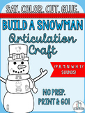 Winter Articulation Craft- Build a Snowman- early sounds