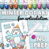 Winter Articulation Dot Art | ALL sounds NO prep