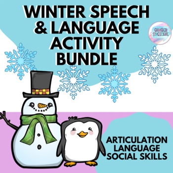 Preview of Winter Articulation, Language, & Social Skills Activity Bundle