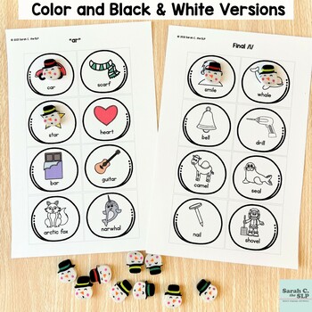 Winter Articulation Printable Activities for Later Sounds in Speech Therapy