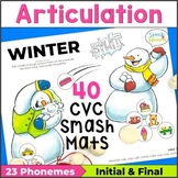 Winter Articulation Activities Speech Therapy Snowman CVC 