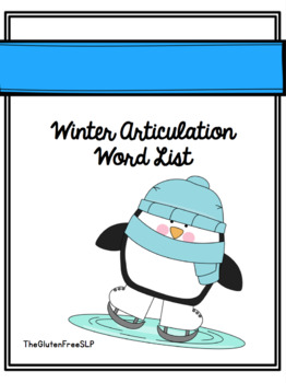 Preview of Winter Articulation Word List