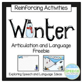 Winter Articulation and Language No-Prep Freebie