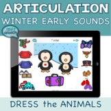 Winter Articulation early developing sounds Dress Animals 