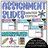 Winter Assignment Slides | Google Slides & PowerPoint | Cl
