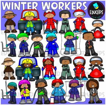 Winter Assortment Clip Art Bundle {Educlips Clipart} by Educlips