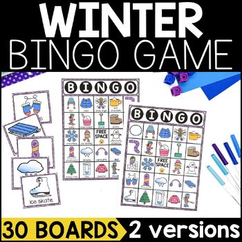 Preview of Winter BINGO | Winter Activities | Winter Vocabulary Games