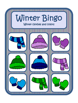 Winter Bingo For Sentence Expansion And Following Directions By Speech Daze