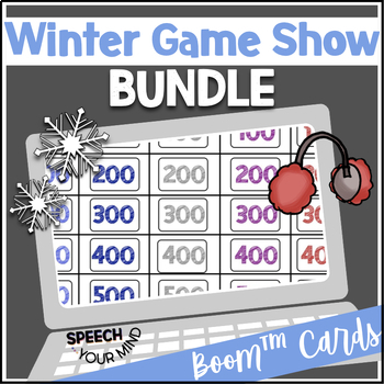 Preview of Winter Language Boom™ Cards Game Shows Bundle