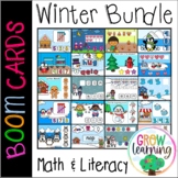 Winter BOOM Cards™️ BUNDLE for Pre-K Math and Literacy Centers