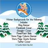 Winter Background for Blogs, Stores and Social Media, dist