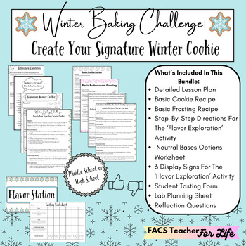 Preview of Winter Baking Challenge: Cookie - FACS, FCS, Middle School, High School, Cooking