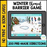 Winter Barrier Game BOOM Cards™️ Speech Therapy - Speaking