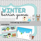 Barrier Games for Winter Speech and Language Therapy