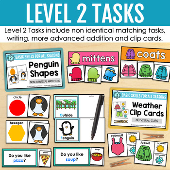 Calendar Days of the Week Task Cards Activities for Special Education Task  Boxes - Classful