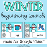 Winter Beginning Sounds for Google Slides™
