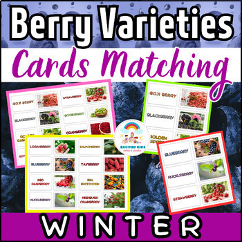 Preview of Winter Berry Varieties Matching Cards | 15 High-Quality Real Photos
