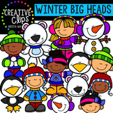 Winter Big Heads {Creative Clips Digital Clipart}