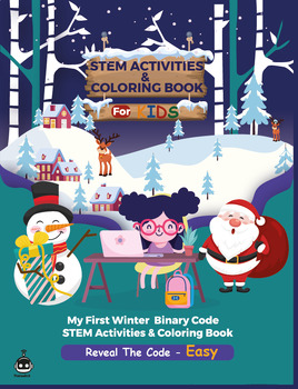 Preview of Winter Binary Code STEM Activities-Easy Level