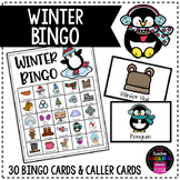 Winter Bingo - 30 Unique Bingo Cards