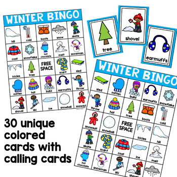 Winter Bingo by Melissa Moran | TPT