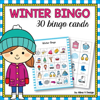Preview of Winter Bingo Game Winter Activities for Kindergarten