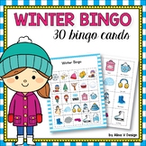 Winter Bingo Game Winter Activities for Kindergarten